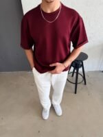 Erkek Duble Kol Basic Tişört