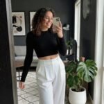 Kadın Yüksek Bel Pileli Palazzo Pantolon