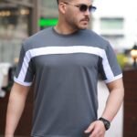 Erkek şerit Detaylı Kısa Kollu T-shirt