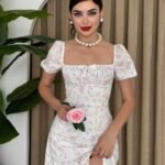 Zeze Balon Kol Elbise