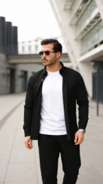 Erkek Uzun Kollu Süet Gömlek - Görsel 3