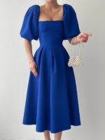 Benjamin Çan Etekli Midi Boy Elbise - Görsel 2