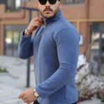 Erkek Zip Yaka Beli Lastikli Polar