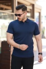 Erkek Hemşire Yaka Kısa Kollu Tişört