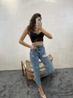 5778 DENİM CARROT FIT-MAVİ - Görsel 5