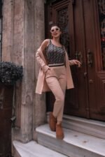 Kadın Uzun Kollu Krep üçlü Takım - Görsel 2