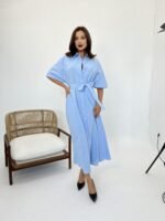 5318 ELBİSE-MAVİ - Görsel 3