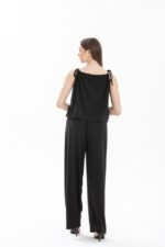 Kadın Rahat Kesim Askılı Bol Paça Sandy Kumaş Fırsat Ürün Tulum-Elbise - Görsel 3