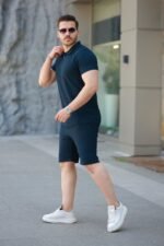 Erkek şort Tişört Alt üst Takım - Görsel 2