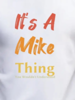 Erkek It Is A Mike Thing Baskılı Erkek T-shirt - Görsel 3