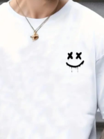 Erkek Kısa Kollu Bisiklet Yaka Baskılı Süprem Tişört - Görsel 2