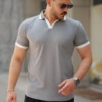 Erkek Hemşire Yaka Kısa Kollu Tişört