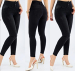 Yüksek Bel Likralı Kot Pantolon