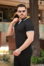 Erkek Hemşire Yaka Kısa Kollu Tişört - Görsel 2