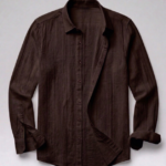 Erkek Armürlü Yarım Oversize Müslin Gömlek