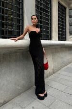 Eudora Ajurlu StraplezElbise 2771 - Görsel 7