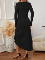 Kadın Uzun Kollu önden Düğmeli Bluz Ve Yüksek Bel A Kesim Uzun Etek şardonlu Kaşkorse Ikili Takım - Görsel 2