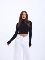 42231 TRİKO BALIKÇI KAZAK-SİYAH - Görsel 4