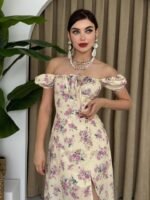 Zeze Balon Kol Elbise - Görsel 4