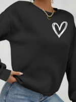 Kadın Uzun Kollu Bisiklet Yaka Viskon Iki Iplik Bluz - Görsel 2