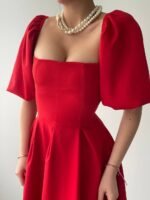 Benjamin Çan Etekli Midi Boy Elbise - Görsel 4