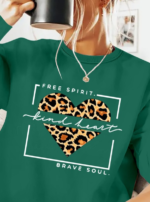 Kadın Uzun Kollu Bisiklet Yaka Desenli Viskon Iki Iplik Bluz - Görsel 2