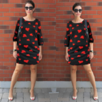 Kadın Uzun Kollu Bisiklet Yaka Dalgıç Mini Boy Elbise - Görsel 3