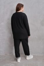 Kadın Yeni Sezon Uzun Kollu Ribana Detay Ikili Takım - Görsel 8