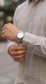 Erkek Uzun Kollu Keten Gömlek - Görsel 5