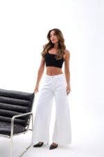 7471 PANTOLON-BEYAZ - Görsel 5