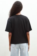 Melasti Motifli Brodeli Tişört 8019-8 - Görsel 5