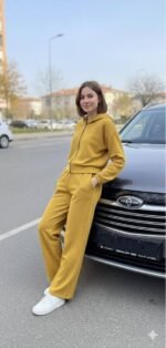 Kadın Uzun Kollu Kapüşonlu Hırka Ve Pantolon Ikili Takim - Görsel 2