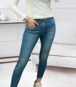 Yüksel Bel Likralı Kot Pantolon - Görsel 2