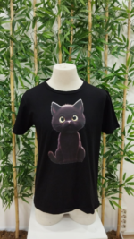Erkek Bisiklet Yaka Kedi Baskılı Süprem T-shirt - Görsel 5