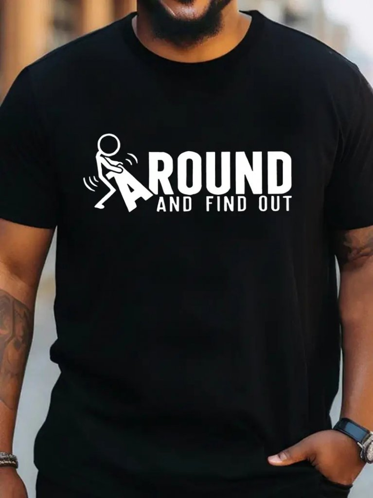 Erkek Around Baskılı Süprem T-shirt Erkek Around Baskılı Süprem T-shirt - Görsel 1