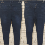 Yüksek Bel Likralı Jean Pantolon 90 Cm - Görsel 2