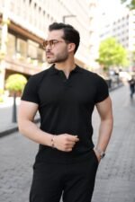 Erkek Kısa Kollu Yakalı Tişört - Görsel 6