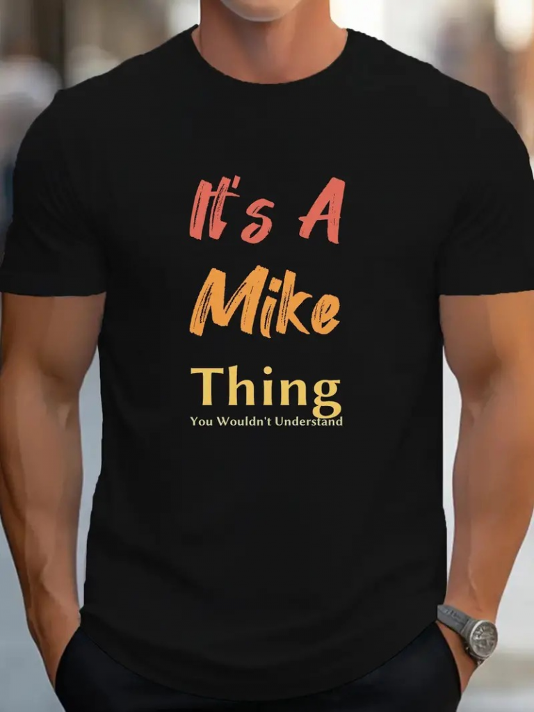 Erkek It Is A Mike Thing Baskılı Erkek T-shirt Erkek It Is A Mike Thing Baskılı Erkek T-shirt - Görsel 1