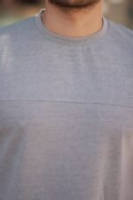 Erkek Oversize Bisiklet Yaka Kısa Kollu T-shirt - Görsel 3