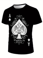 Erkekkısa Kollu Yuvarlak Yaka Desenli Viskon T-shirt - Görsel 4