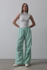 Paraşüt Cargo Pantolon - Mint - Görsel 4