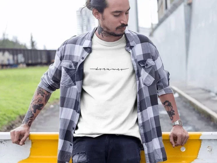 TY661d99d4bc2db661d99d4bc2dd.webp Erkek Bisiklet Yaka Baskılı Oversize T-Shirt - Beyaz - Görsel 1