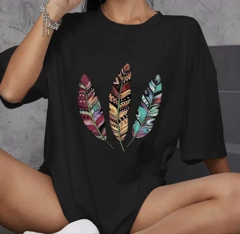 TY663aa19c51c78663aa19c51c7b.webp Unisex Bisiklet Yaka Baskılı Oversize T-Shirt - Siyah - Görsel 1