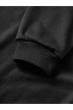 10 Kasıma Özel Üç İplik Kapşonlu Baskılı SweatShirt - Siyah - Görsel 2