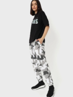 Baskılı Oversize T-shirt - Siyah - Görsel 2