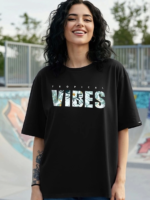 Baskılı Oversize T-shirt - Siyah - Görsel 3