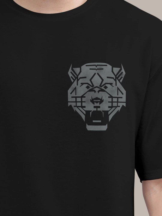 TY67c02dea548c167c02dea548c4.png Erkek Baskılı Oversize T-shirt - Siyah - Görsel 1
