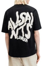 Erkek Baskılı Oversize T-shirt - Siyah - Görsel 2