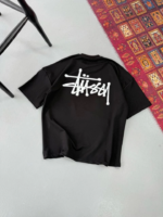 Erkek Baskılı Oversize T-shirt - Siyah - Görsel 2