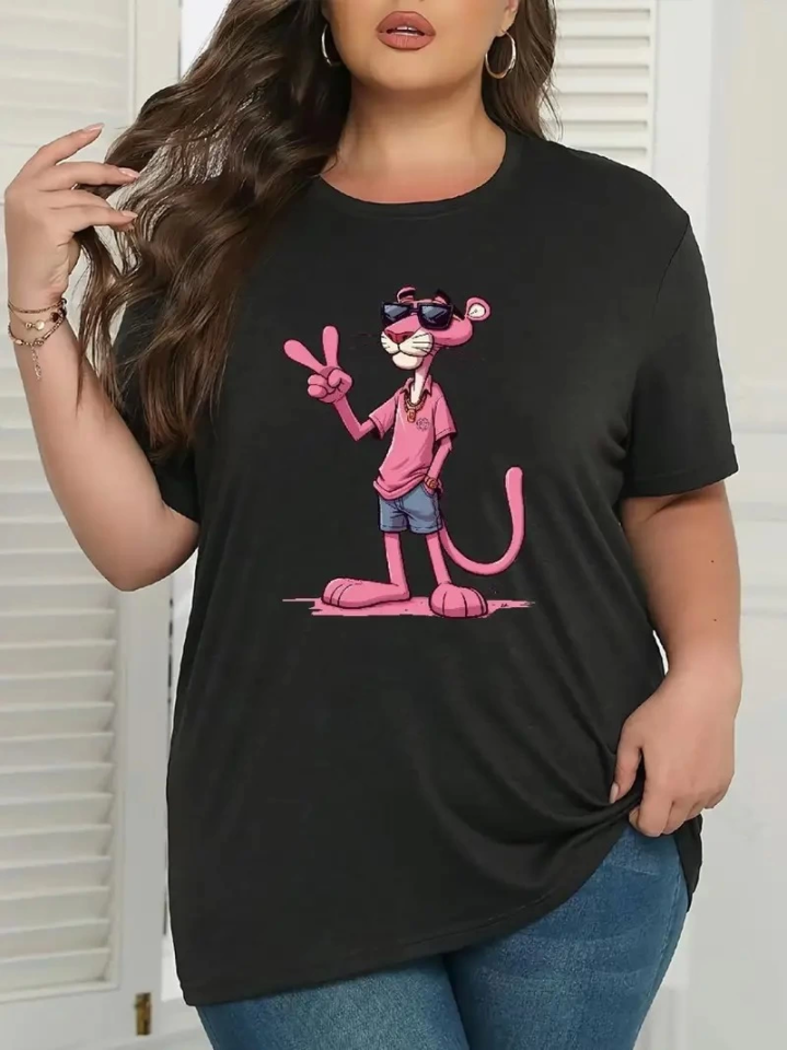 TY680c038783409680c03878340b.png Baskılı Oversize Bisiklet Yaka T-shirt - Beyaz - Görsel 1